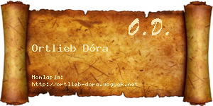 Ortlieb Dóra névjegykártya